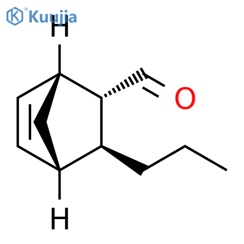 Bicyclo[2.2.1]hept-5-ene-2-carboxaldehyde, 3-propyl-, (1R,2S,3S,4S)- structure