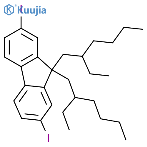 9H-Fluorene,9,9-bis(2-ethylhexyl)-2,7-diiodo- structure