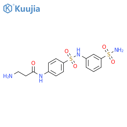 Propanamide,3-amino-N-[4-[[[3-(aminosulfonyl)phenyl]amino]sulfonyl]phenyl]- structure