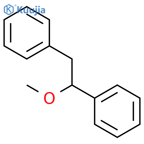 Benzene, 1,1'-(1-methoxy-1,2-ethanediyl)bis- structure