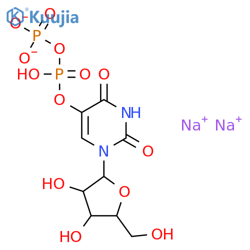 Uridine-5'-diphosphate disodium salt structure
