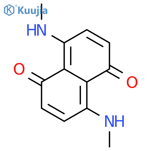 1,5-Naphthalenedione, 4,8-bis(methylamino)- structure
