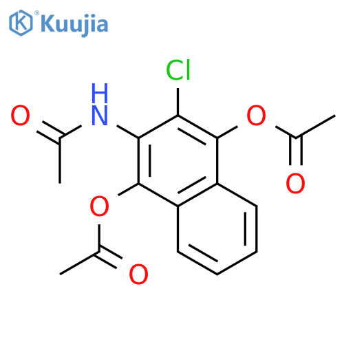 Acetamide, N-[1,4-bis(acetyloxy)-3-chloro-2-naphthalenyl]- structure