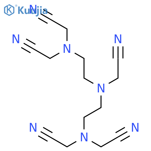 2-[2-[2-(bis(cyanomethyl)amino)ethyl-(cyanomethyl)amino]ethyl-(cyanomethyl)amino]acetonitrile structure