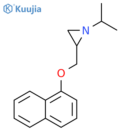 Aziridine, 1-(1-methylethyl)-2-[(1-naphthalenyloxy)methyl]- structure