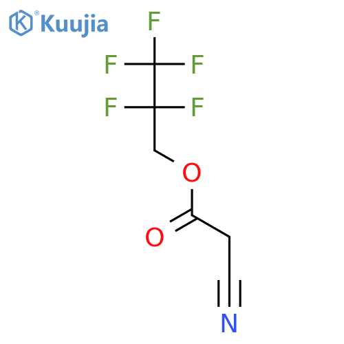 ACETIC ACID, CYANO-, 2,2,3,3,3-PENTAFLUOROPROPYL ESTER structure