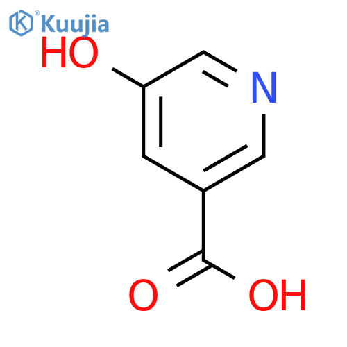 5-hydroxypyridine-3-carboxylic acid structure