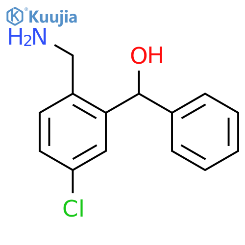Benzenemethanol, 2-(aminomethyl)-5-chloro-a-phenyl- structure