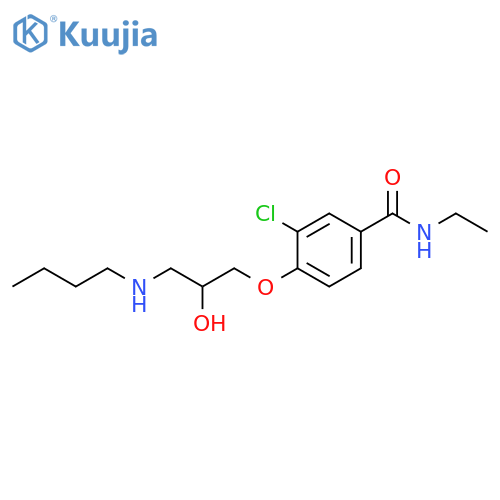 Benzamide, 4-[3-(butylamino)-2-hydroxypropoxy]-3-chloro-N-ethyl- structure