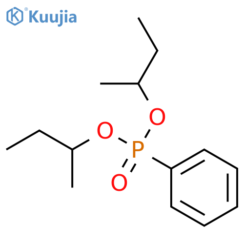 Phosphonic acid,P-phenyl-, bis(1-methylpropyl) ester structure