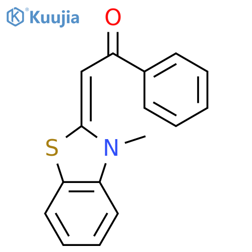 Ethanone, 2-(3-methyl-2(3H)-benzothiazolylidene)-1-phenyl- structure
