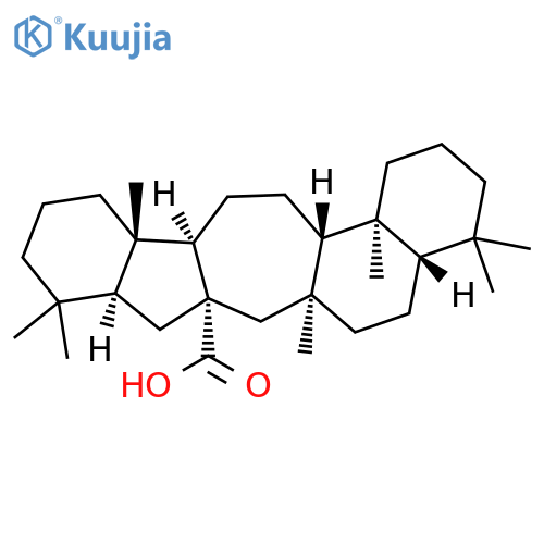 Benzo[a]naphth[2,1-f]azulene-7a(1H)-carboxylic acid, eicosahydro-4,4,6a,9,9,12a,14b-heptamethyl-, (4aS,6aS,7aS,8aS,12aS,12bR,14aS,14bS)- structure