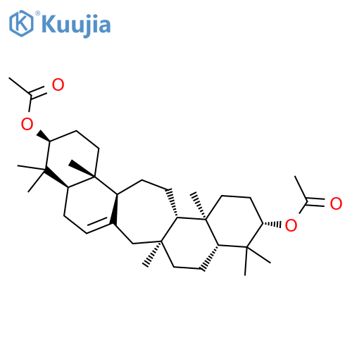 1H-Cyclohepta[1,2-a:5,4-a']dinaphthalene,heptamethyl-2,3,4,4a,5,6,6a,7,9,9a,10,11,12,13,13a,13b,14,15,15a,15b-eicosahydro-4,4,6a,10,10,13a,15b-,diacetate, (3S,4aR,6aS,9aR,11S,13aR,13bS,15aS,15bR)- (9CI) structure