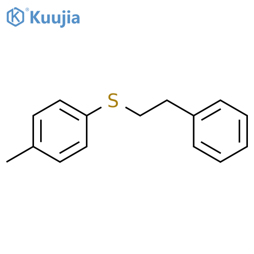 Benzene, 1-methyl-4-[(2-phenylethyl)thio]- structure