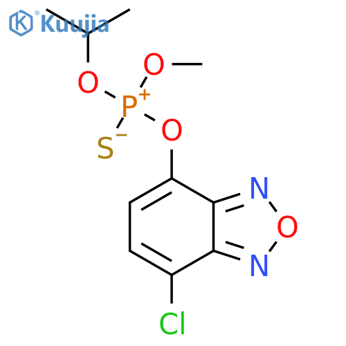 Phosphorothioic acid, O-(7-chloro-2,1,3-benzoxadiazol-4-yl) O-methyl O-(1-methylethyl) ester structure