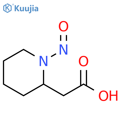 1-Nitroso-2-piperidineacetic acid structure