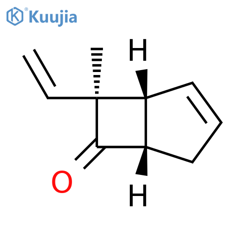 Bicyclo[3.2.0]hept-2-en-6-one, 7-ethenyl-7-methyl-, (1R,5S,7S)-rel- structure