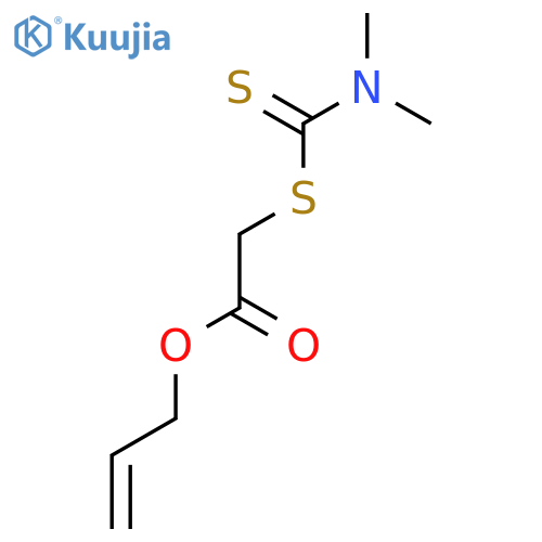 Acetic acid, [[(dimethylamino)thioxomethyl]thio]-, 2-propenyl ester structure