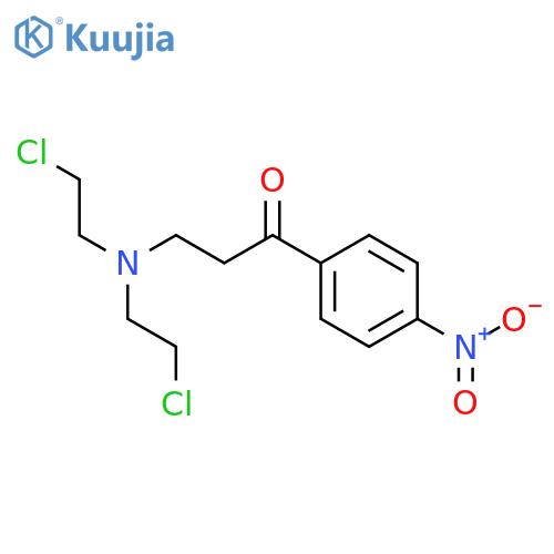 1-Propanone,3-[bis(2-chloroethyl)amino]-1-(4-nitrophenyl)-, hydrochloride (1:1) structure