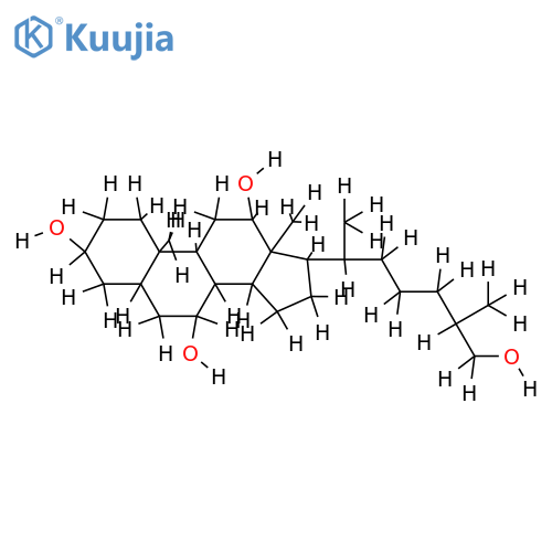 (25R)-5b-Cholestane-3a,7a,12a,26-tetrol structure