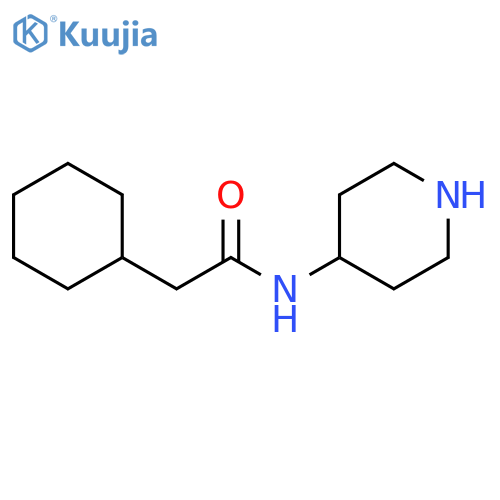 2-cyclohexyl-N-(piperidin-4-yl)acetamide structure