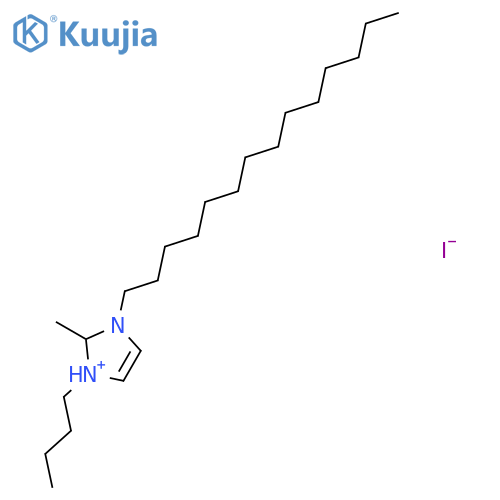 1-Butyl-2-methyl-3-tetradecyl-2,3-dihydro-1H-imidazol-1-ium iodide structure