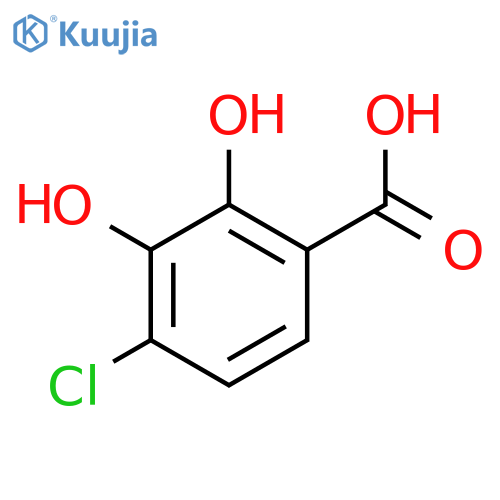 Benzoic acid, 4-chloro-2,3-dihydroxy- structure