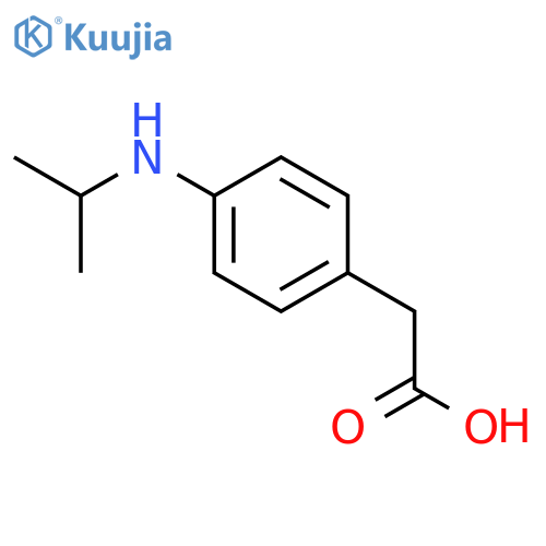 Benzeneacetic acid,4-[(1-methylethyl)amino]- structure