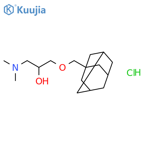 {3-(adamantan-1-yl)methoxy-2-hydroxypropyl}dimethylamine hydrochloride structure