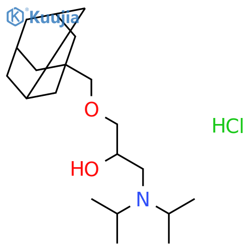 {3-(adamantan-1-yl)methoxy-2-hydroxypropyl}bis(propan-2-yl)amine hydrochloride structure