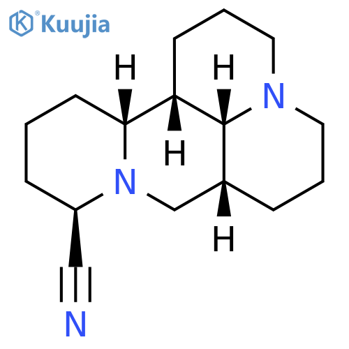 rel-(7aR,10R,13aR,13bS,13cR)-Dodecahydro-1H,5H,8H-dipyrido[2,1-f:3′,2′,1′-ij][1,6]naphthyridine-10-carbonitrile structure