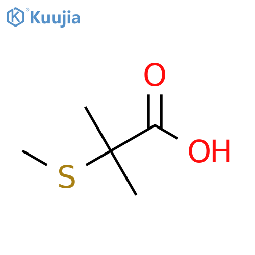 2-methyl-2-(methylsulfanyl)propanoic acid structure