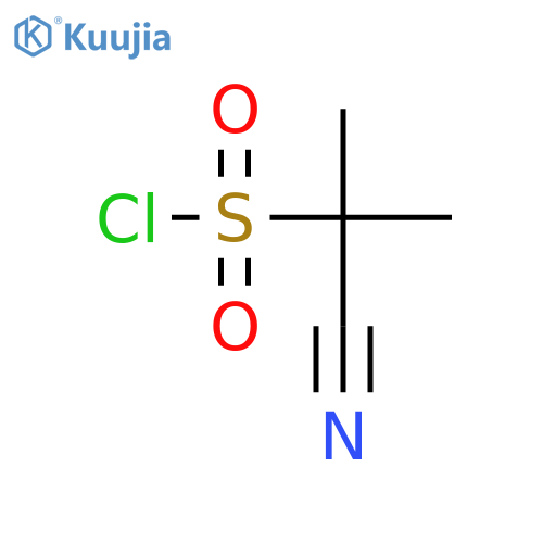 1-cyano-1-methylethane-1-sulfonyl chloride structure