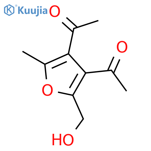 ETHANONE, 1,1'-[2-(HYDROXYMETHYL)-5-METHYL-3,4-FURANDIYL]BIS- structure