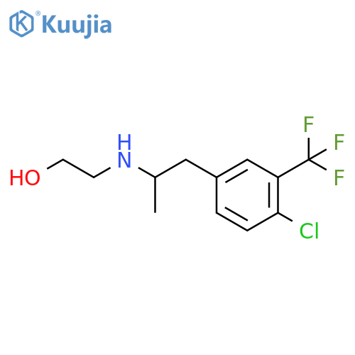 Ethanol,2-[[2-[4-chloro-3-(trifluoromethyl)phenyl]-1-methylethyl]amino]- structure