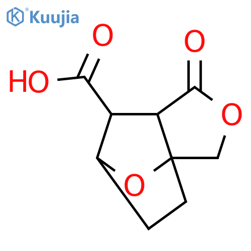 4-oxo-3,10-dioxatricyclo5.2.1.0,1,5decane-6-carboxylic acid structure