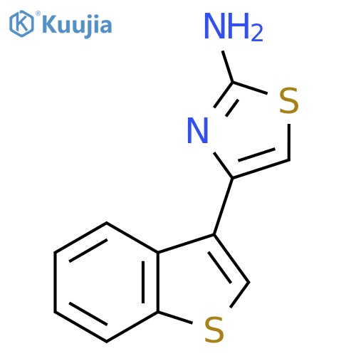 4-(1-Benzothiophen-3-yl)-1,3-thiazol-2-amine structure