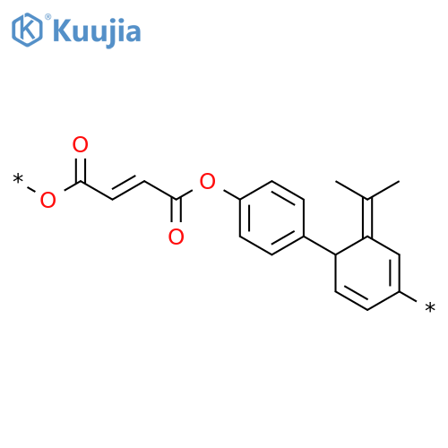 Poly[oxy[(2E)-1,4-dioxo-2-butene-1,4-diyl]oxy-1,4-phenylene(1-methylethylidene)-1,4-phenylene] structure
