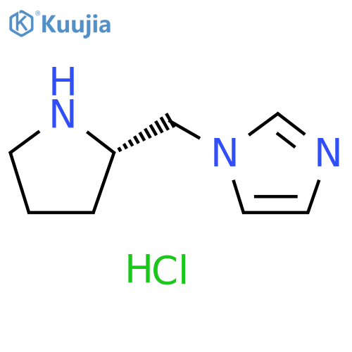 1-[(2S)-2-PYRROLIDINYLMETHYL]-1H-IMIDAZOLE DIHYDROCHLORIDE structure
