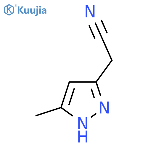 2-(3-Methyl-1H-pyrazol-5-yl)acetonitrile structure