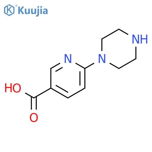6-(1-Piperazinyl)-3-pyridinecarboxylic Acid structure