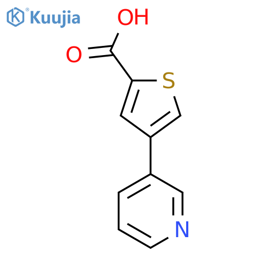 4-(Pyridin-3-yl)thiophene-2-carboxylic acid structure