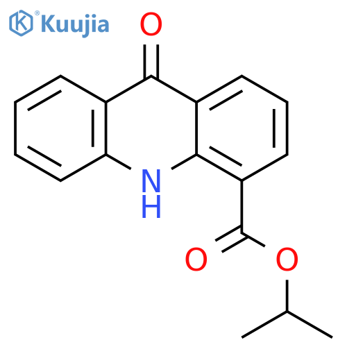 4-Acridinecarboxylic acid, 9,10-dihydro-9-oxo-, 1-methylethyl ester structure