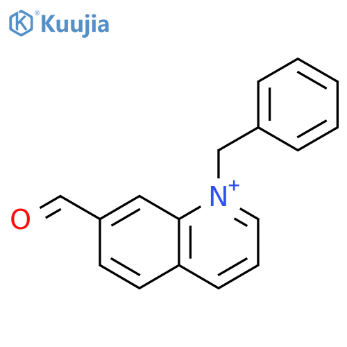 Quinolinium, 7-formyl-1-(phenylmethyl)- structure