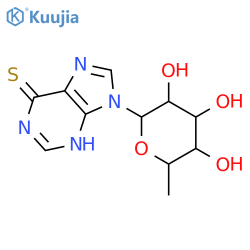 9H-Purine-6-thiol,9-(6-deoxy-b-L-galactopyranosyl)- (8CI) structure