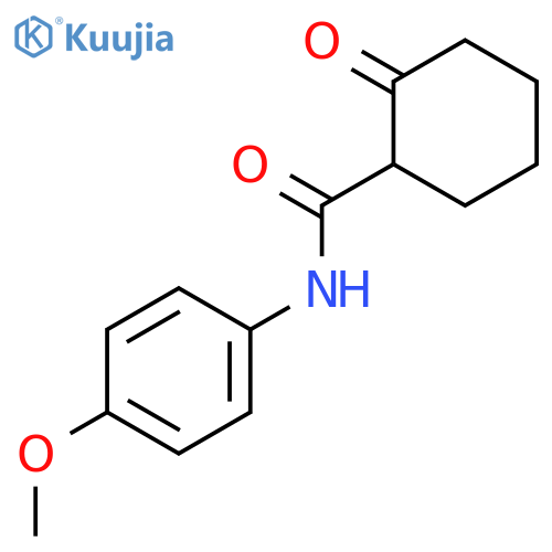 Cyclohexanecarboxamide, N-(4-methoxyphenyl)-2-oxo- structure