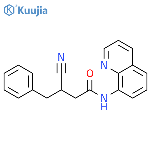 β-Cyano-N-8-quinolinylbenzenebutanamide structure