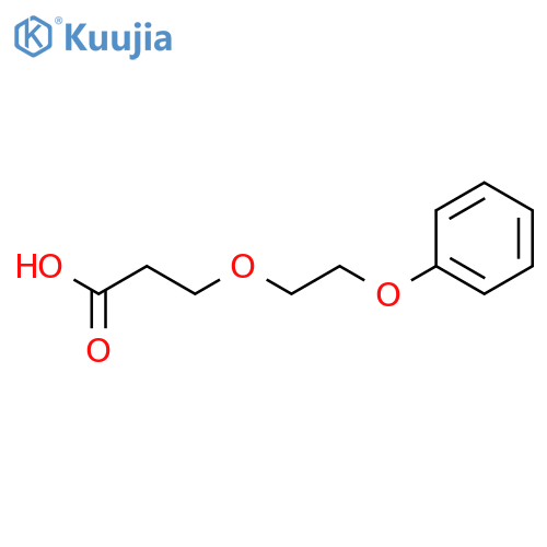 Propanoic acid, 3-(2-phenoxyethoxy)- structure