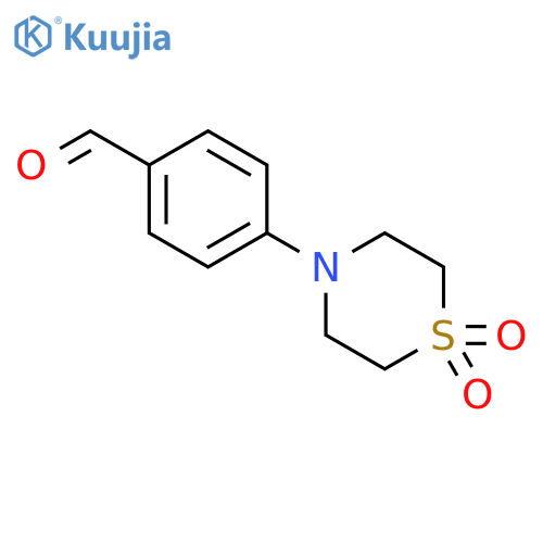 4-(1,1-Dioxo-1,4-thiazinan-4-yl)benzaldehyde structure