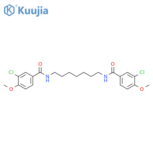 Benzamide, N,N'-1,7-heptanediylbis[3-chloro-4-methoxy- structure